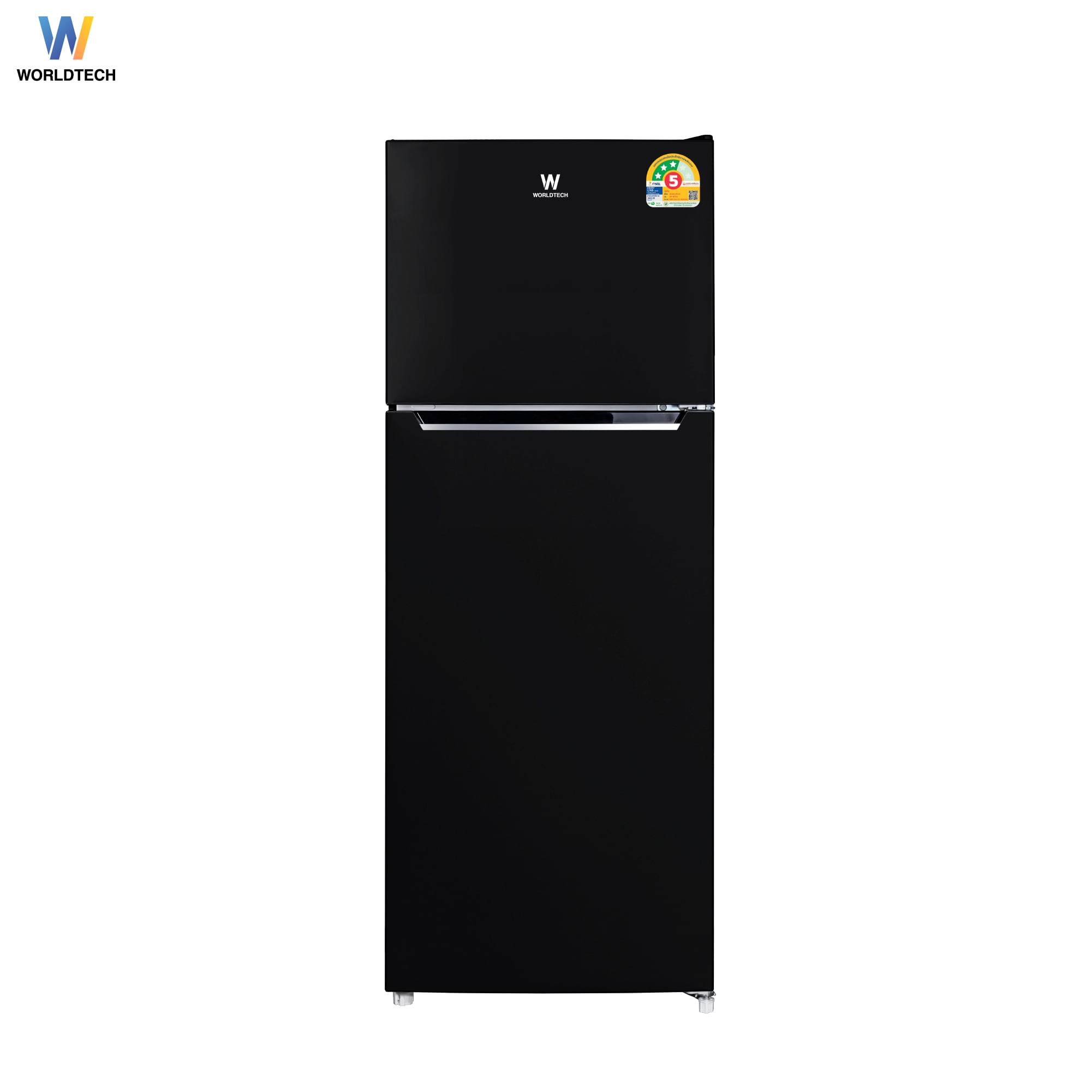 ตู้เย็น 2 ประตู WORLDTECH รุ่น WT-RF138 ขนาด 4.9 คิว ความจุ 138 ลิตร สีดำ_1